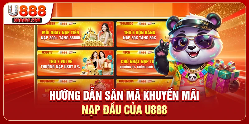 Hướng dẫn săn mã khuyến mãi nạp đầu của U888